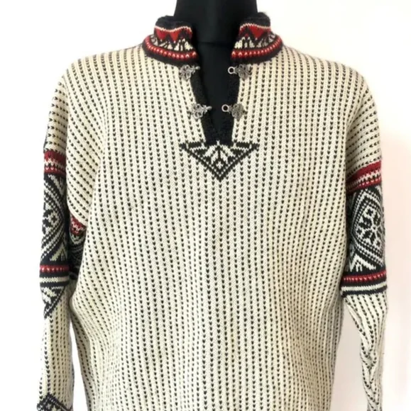 Vintage 90s Dale of Norway Wool sweater S Norwegian Men's Nordic sweater - Picture 1 of 9